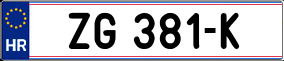 Trailer License Plate